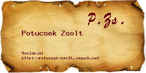 Potucsek Zsolt névjegykártya